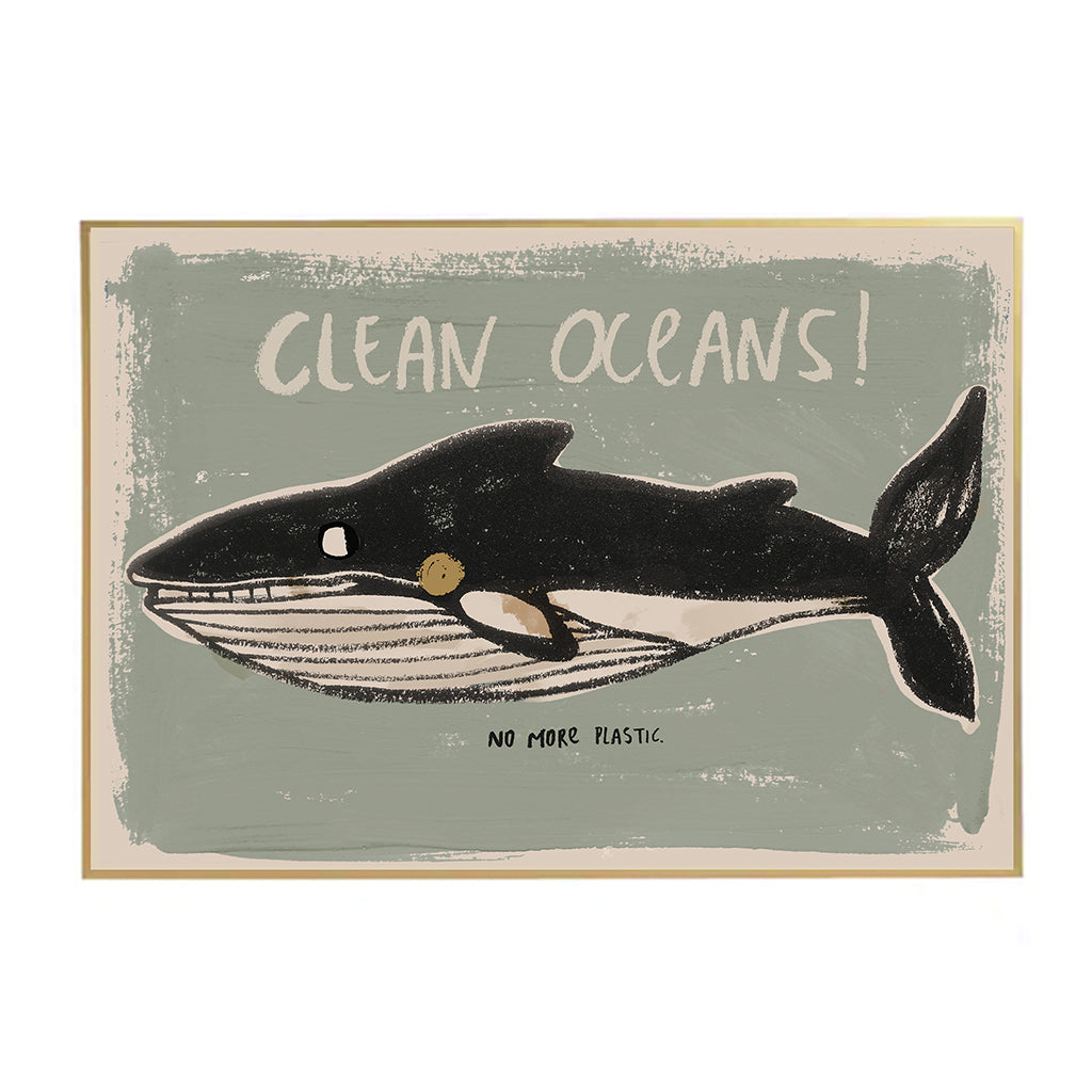 Studio Loco Kids Poster, Clean Ocean - 70 x 50 cm