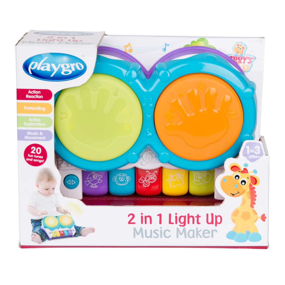 Playgro 2-in-1 Light-Up Music Maker