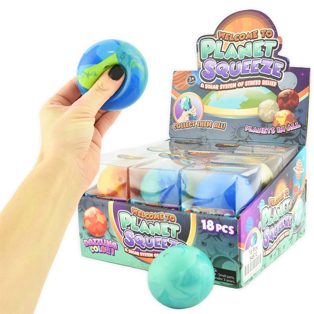 Robetoy Squeeze Ball, Planet – Assorted Colours