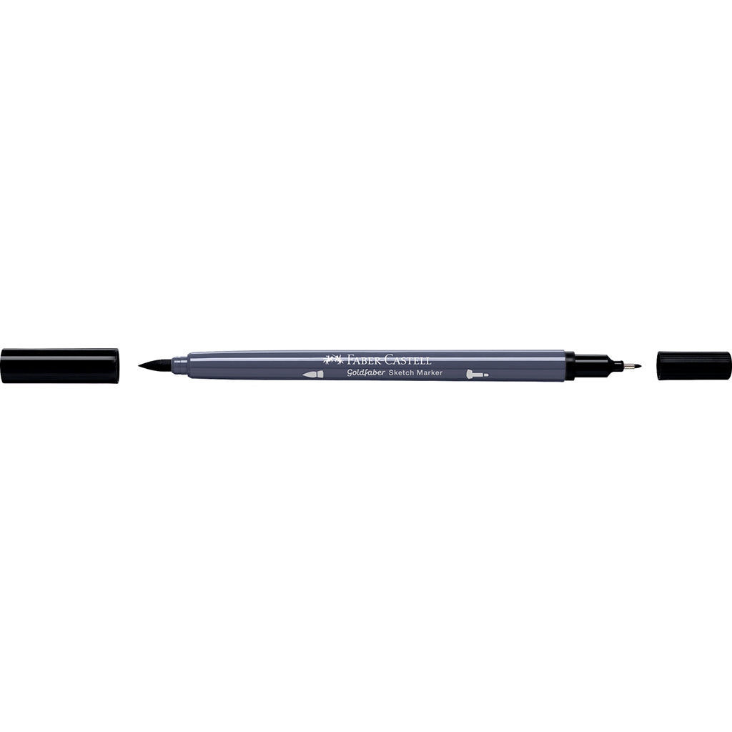 Faber-Castell Goldfaber Sketch Marker, Dual Tip with Thick and Fine Points - Black
