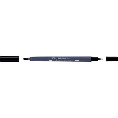 Faber-Castell Goldfaber Sketch Marker, Dual Tip with Thick and Fine Points - Black