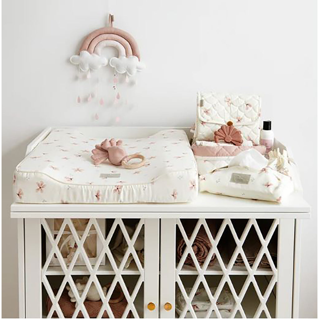 Cam Cam Wet Wipe Holder in Windflower Cream