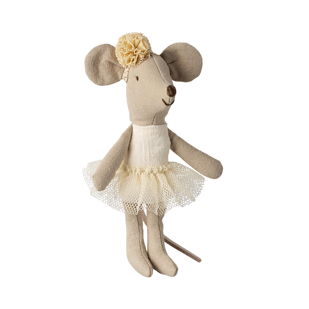 Maileg Ballerina Mouse, Little Sister - Off-White