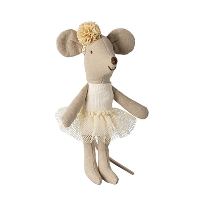Maileg Ballerina Mouse, Little Sister - Off-White