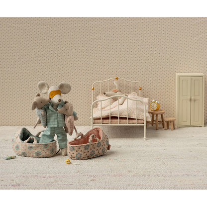 Maileg Baby Mouse in Baby Carrier, Rose