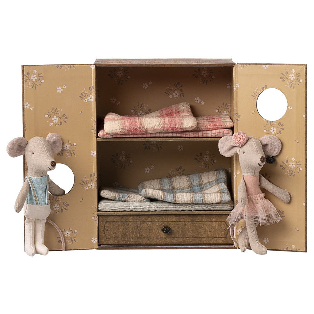 Maileg Ballet Mouse in Dance Studio, Little Sister and Little Brother