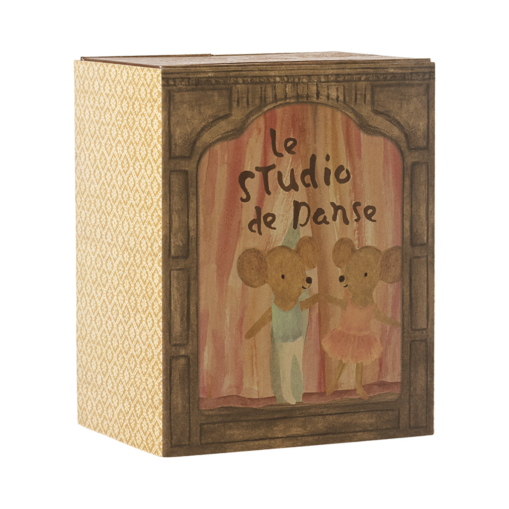 Maileg Ballet Mouse in Dance Studio, Little Sister and Little Brother