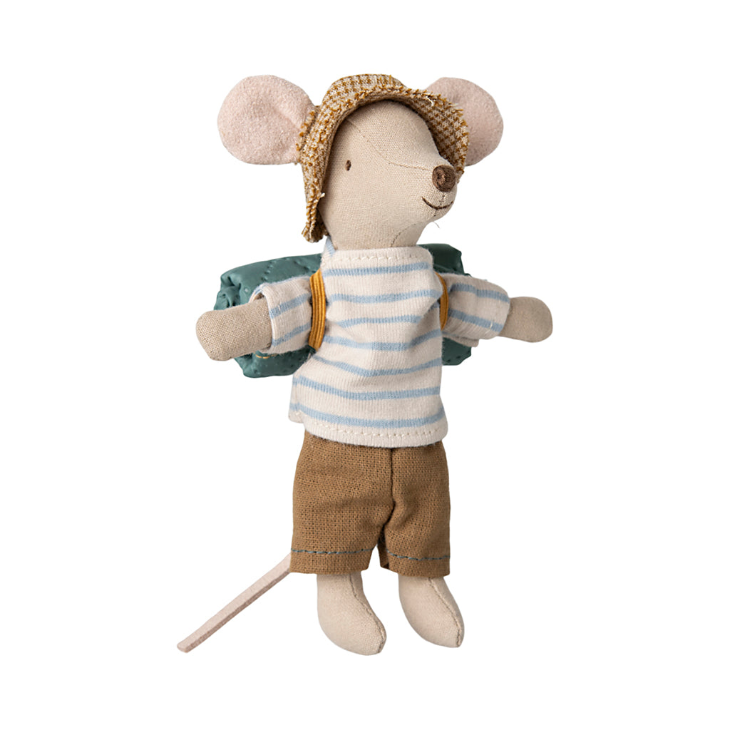 Maileg Hiking Mouse, Big Brother - Stripes