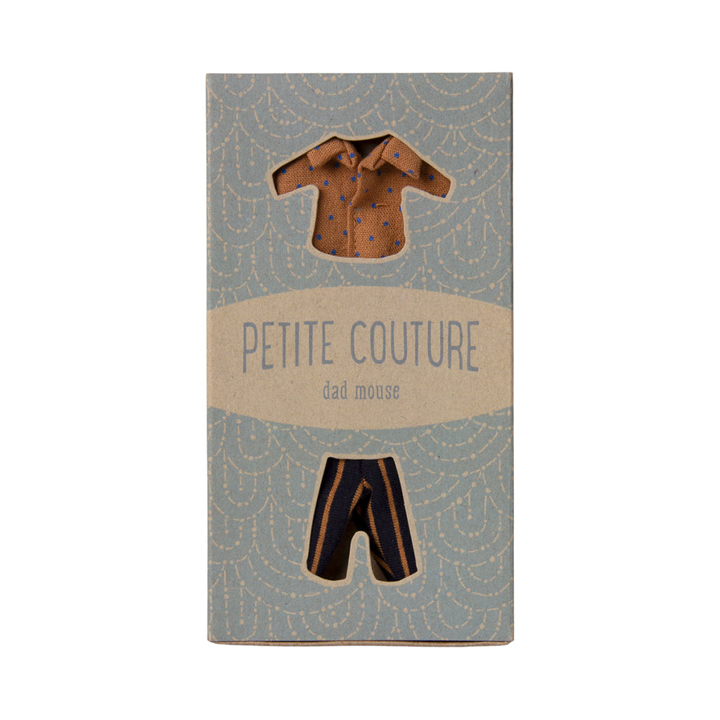 Maileg Accessories for Far Mus: Shirt and Striped Trousers