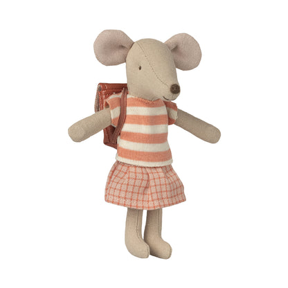 Maileg Accessories for Mice, Clothes and Bag for Big Sister - Coral