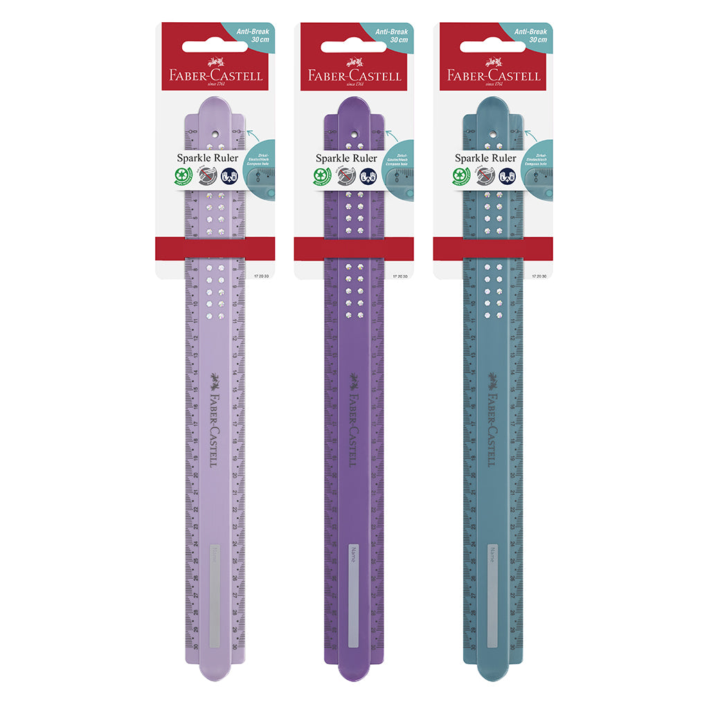 Faber-Castell Ruler 30 cm, Assorted Colors