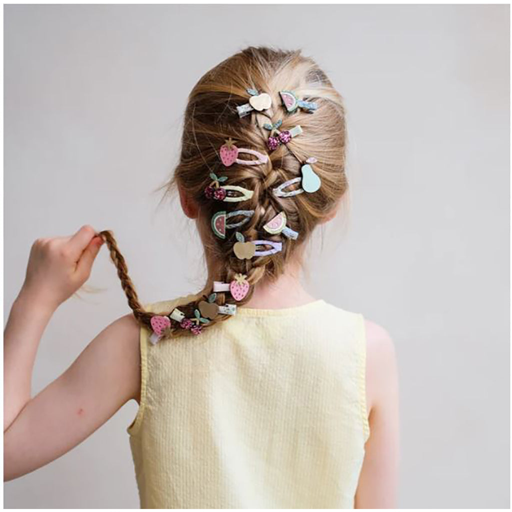 Mimi &amp; Lula 5 Hair Clips, Fruit Salad Mini Snap Clips
