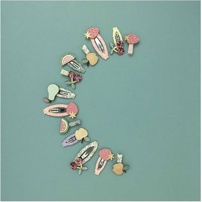 Mimi &amp; Lula 5 Hair Clips, Fruit Salad Mini Snap Clips