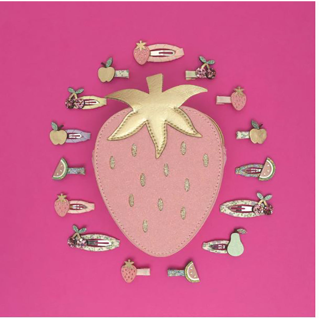 Mimi &amp; Lula 8 Hair Clips, Mini Fruit Salad "Spring on the Farm" Collection