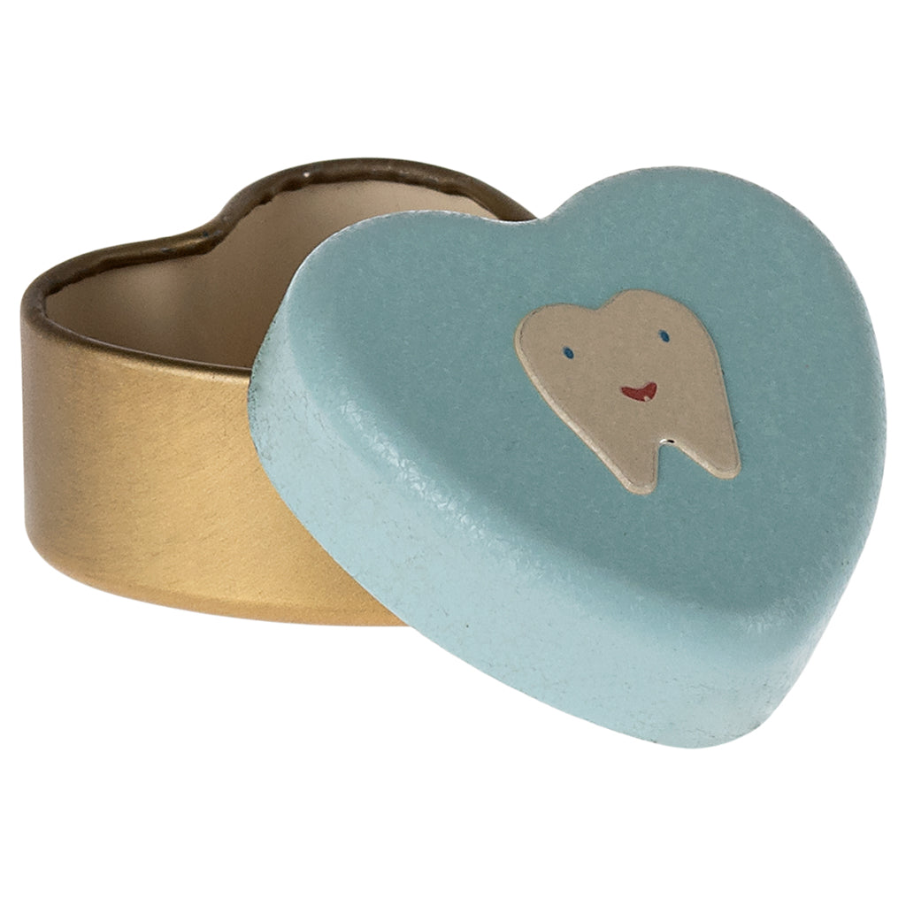 Maileg Milk Tooth Tin, Small Tooth Box - Mint