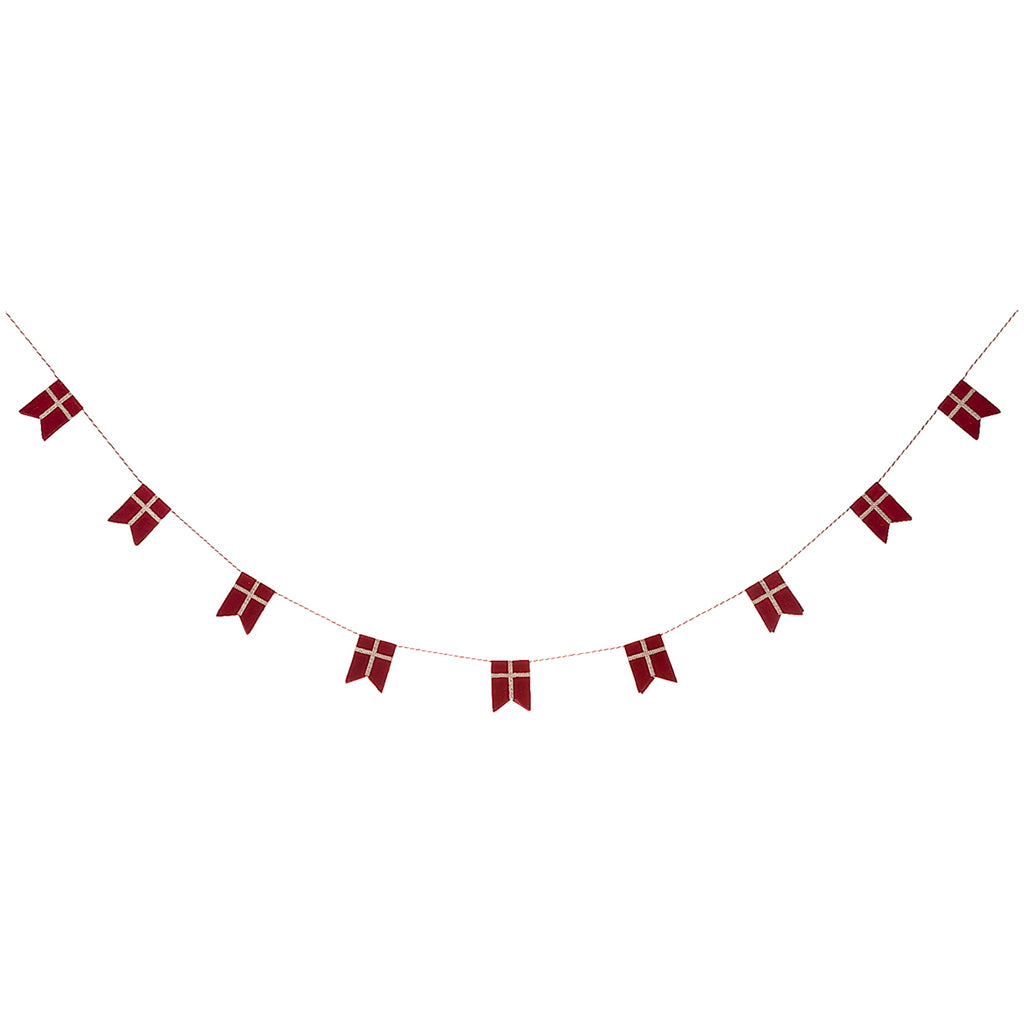 Maileg Flag Garland, Dannebrog