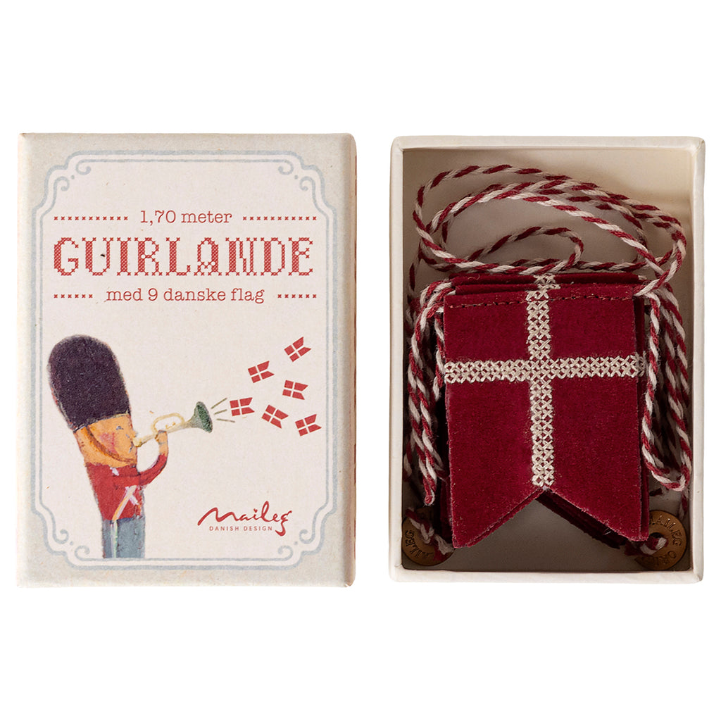 Maileg Flag Garland, Dannebrog