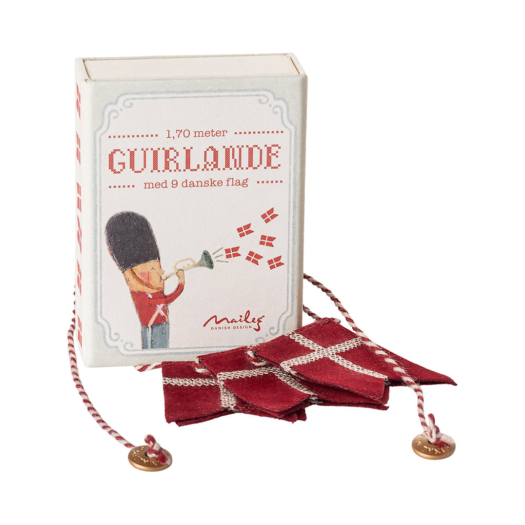 Maileg flag guirlande, Dannebrog