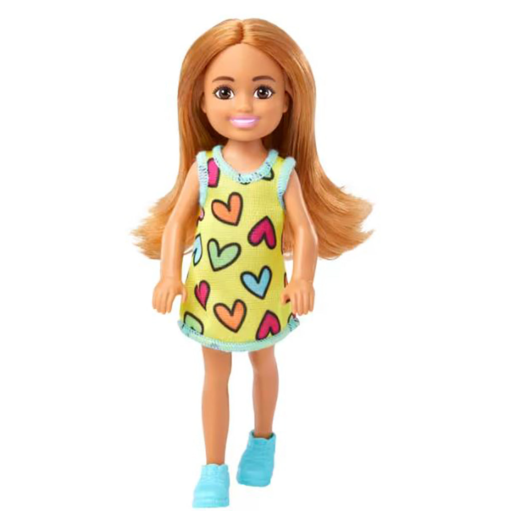 Barbie Chelsea Doll, Yellow Dress with Hearts
