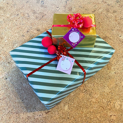 To-and-from gift tags with chances to win, 6 pcs. – Support the Danish Hospital Clowns