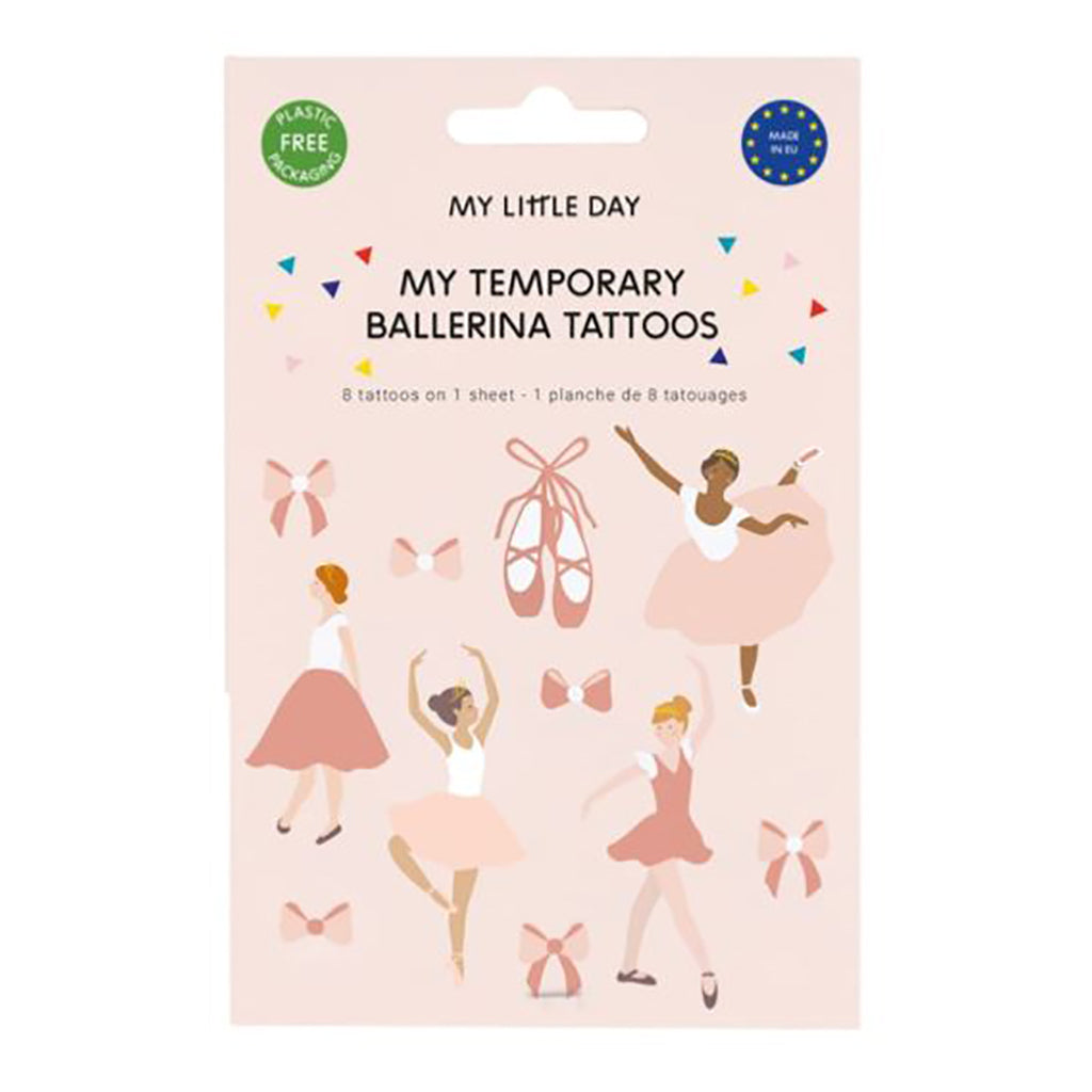 My Little Day Temporary Tattoos, 12 pcs – Ballerina