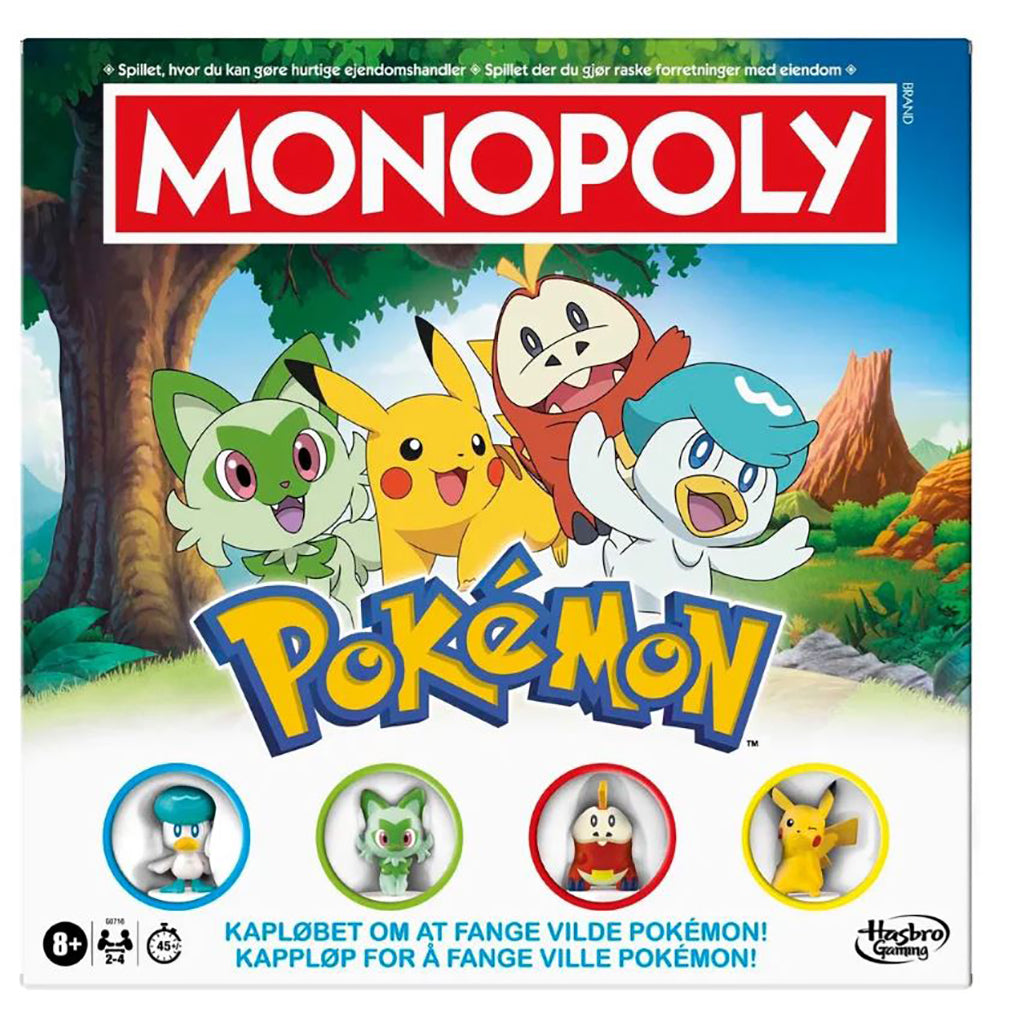 Hasbro Game, Monopoly Pokémon DK/NO