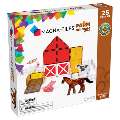 Magna-Tiles Farm Animals, Magnetic Building Set with 25 Pieces