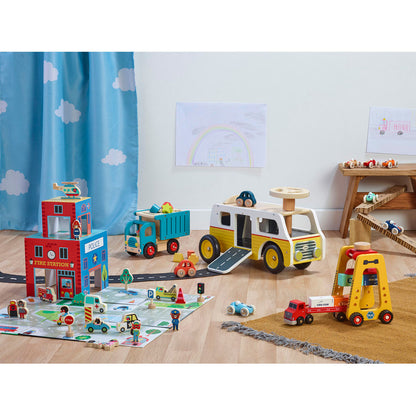 Vilac Ride-On Car, Garage with 2 Cars