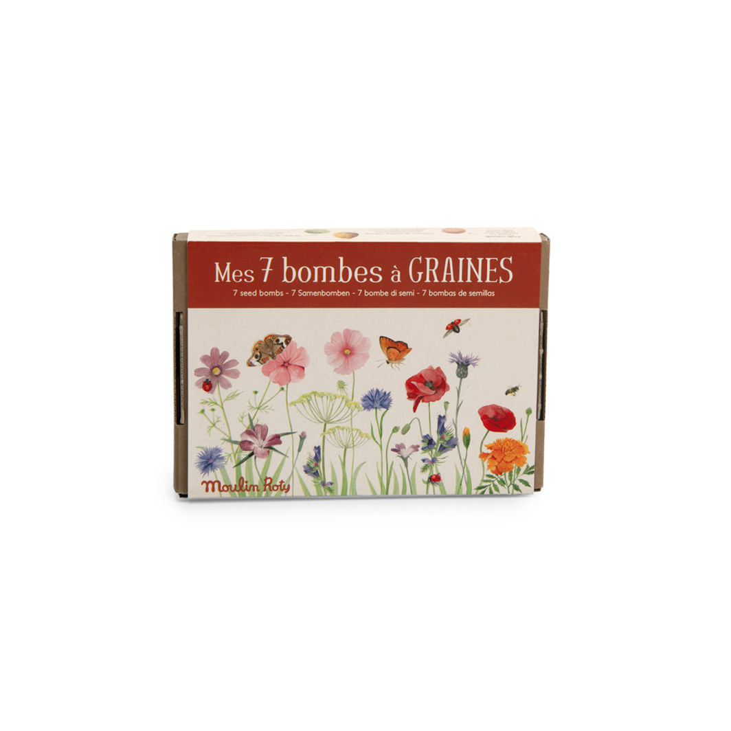 Moulin Roty, Set of 7 Seed Balls – Wild Flowers