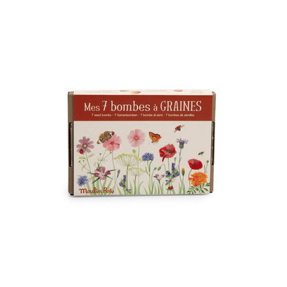 Moulin Roty, Set of 7 Seed Balls – Wild Flowers