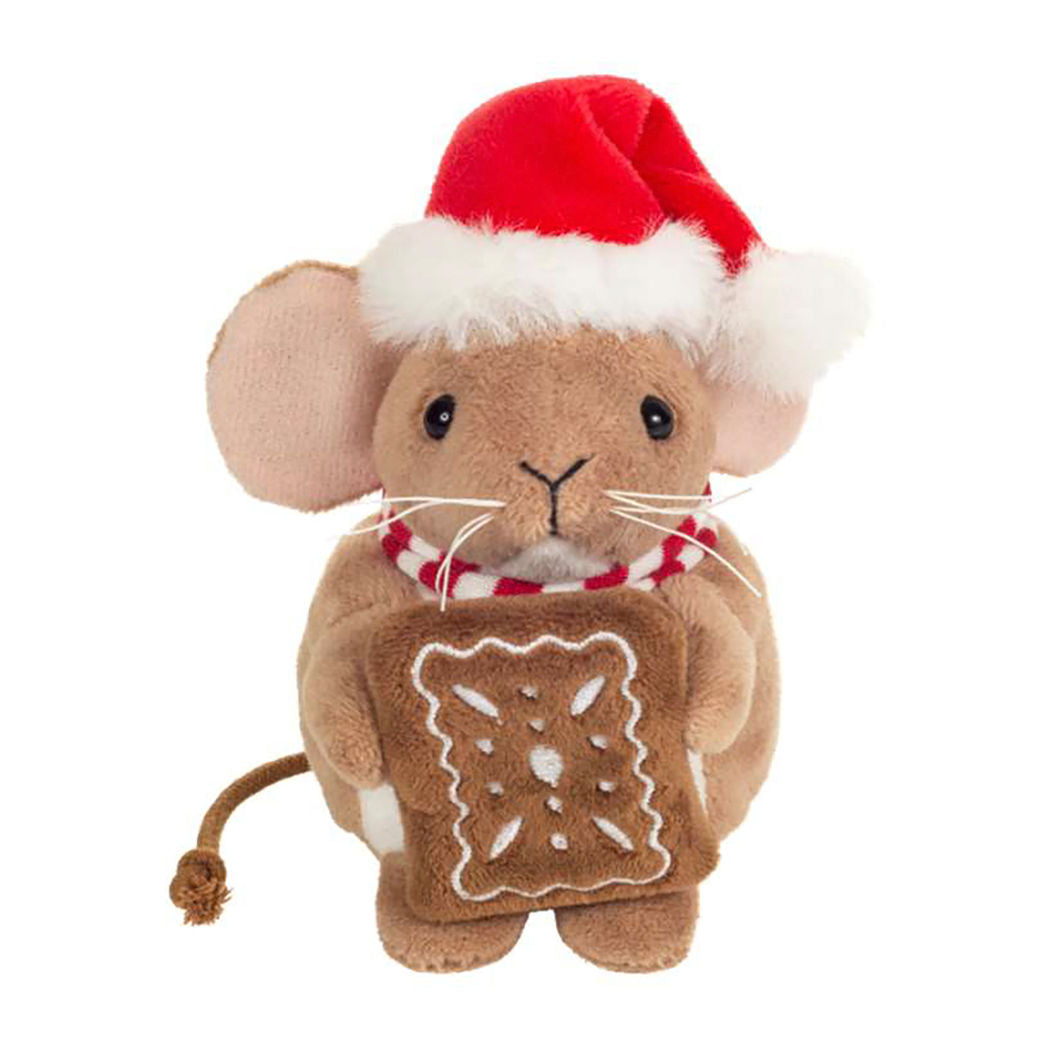 Teddy Hermann, Christmas Mouse with Gingerbread 11 cm