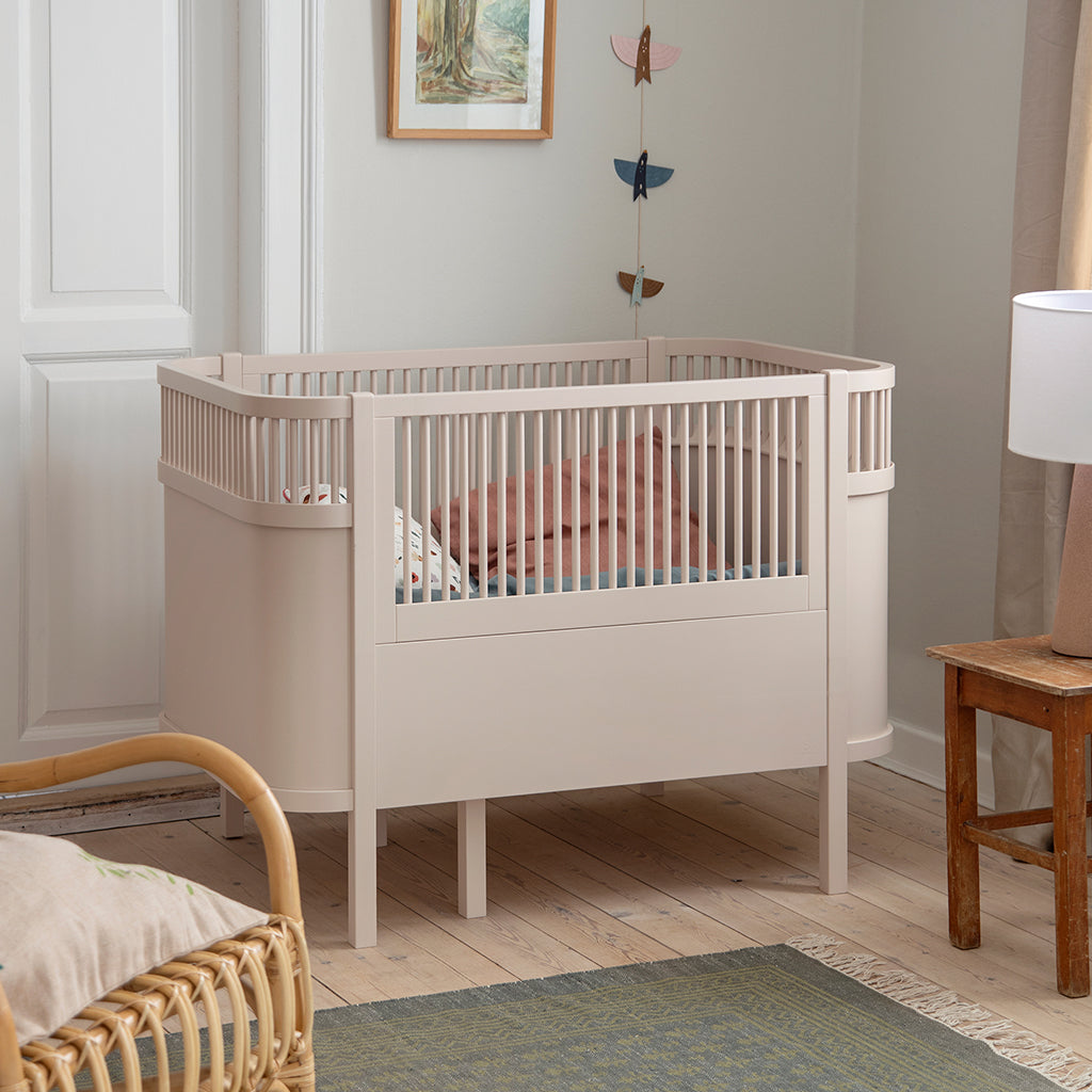 Sebra Bed, Baby and Junior - Birchbark Rose