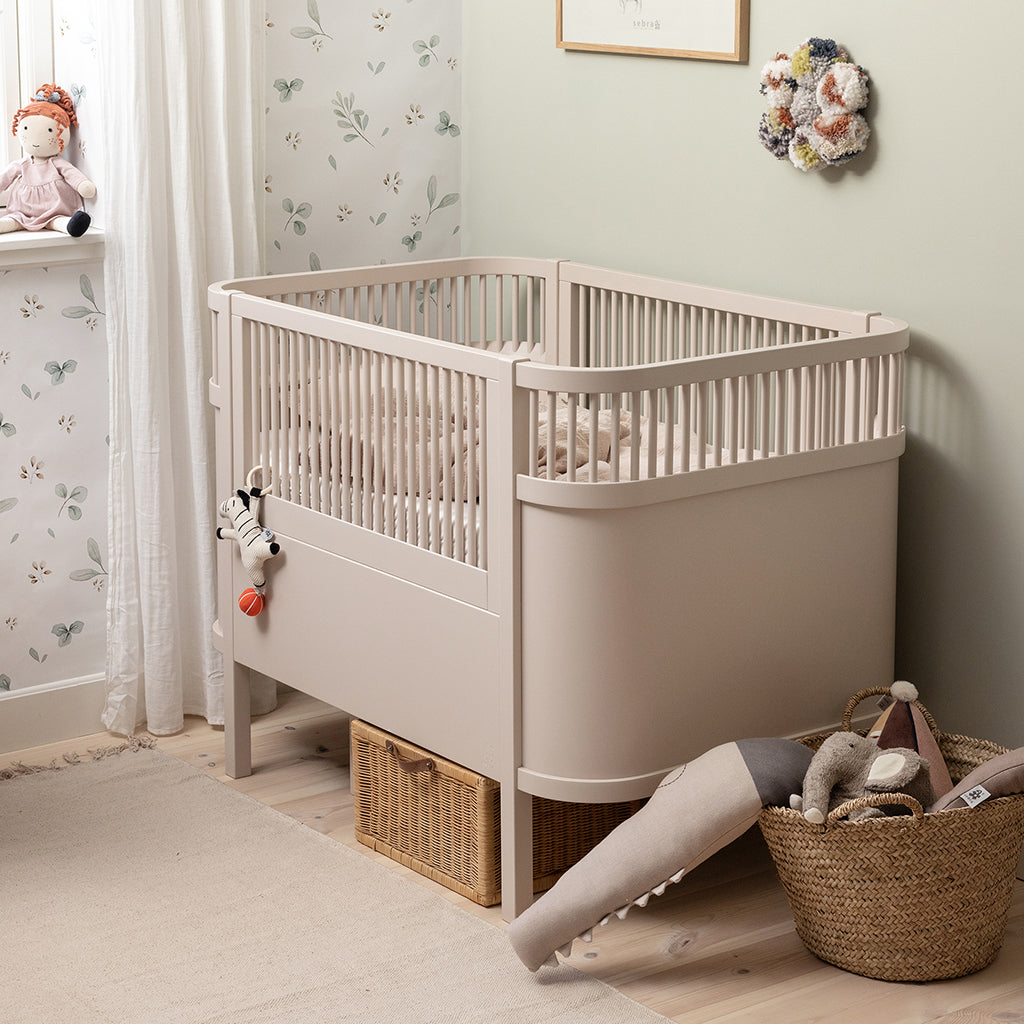 Sebra Bed, Baby and Junior - Birchbark Rose