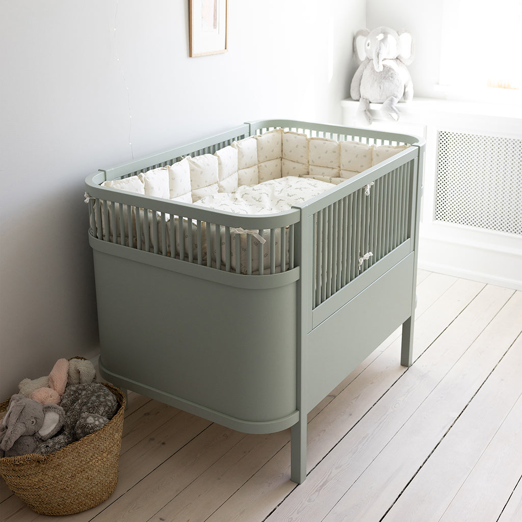 Sebra Bed, Baby and Junior - Mist Green