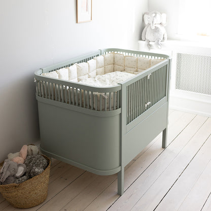 Sebra Bed, Baby and Junior - Mist Green