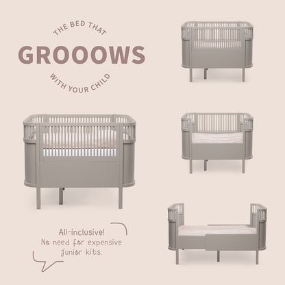 Sebra Bed, Baby and Junior – Jetty Beige