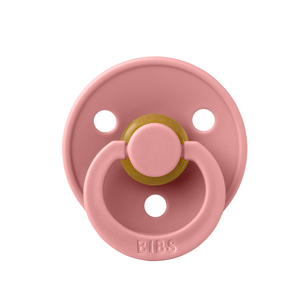 Bibs Pacifier in Natural Rubber, Size 2 – Dusty Pink