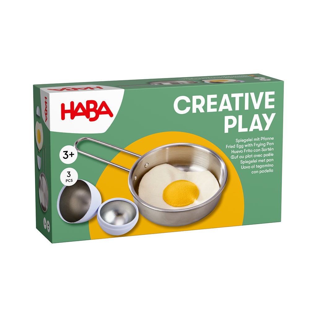 Haba Play Food, Pan with Sunny-Side Up Egg