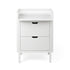 Sebra puslebord i træ, 2-i-1 design m. skuffer - Classic white