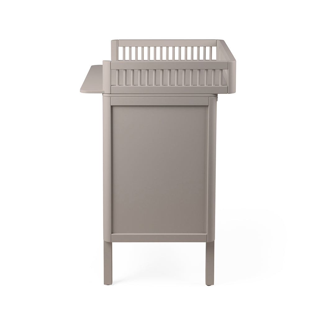 Sebra Wooden Changing Table, 2-in-1 Design with Drawers - Jetty Beige