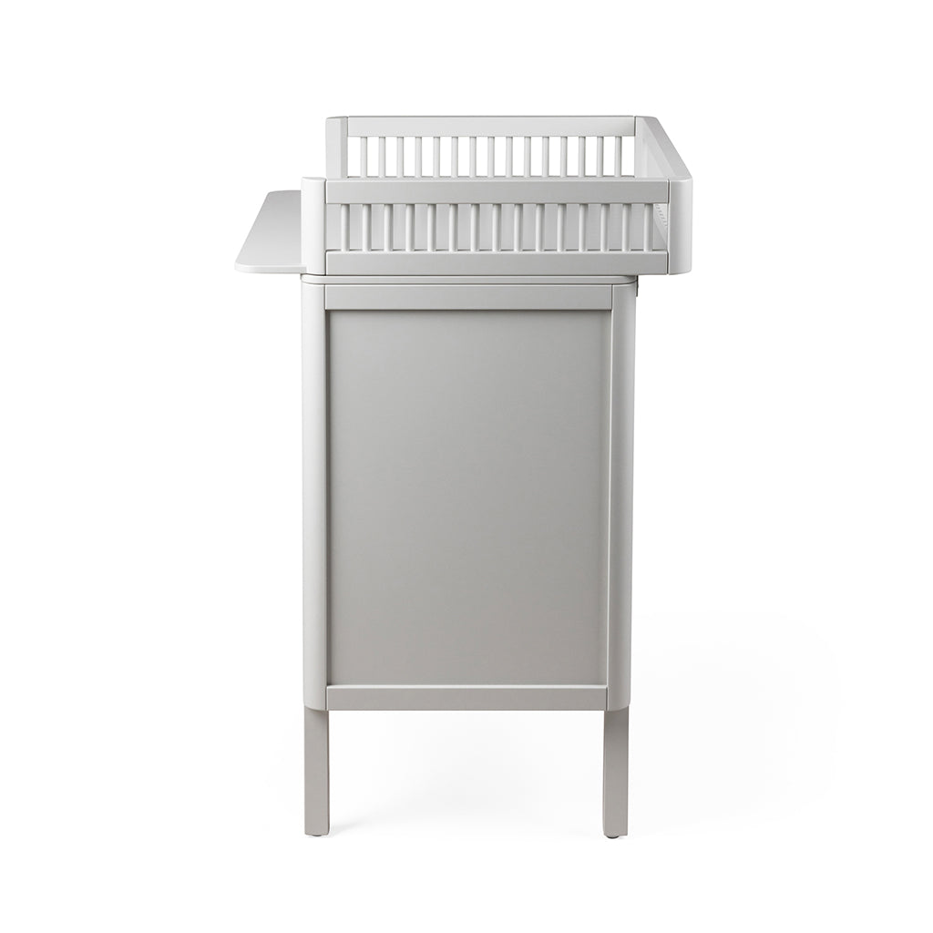 Sebra Wooden Changing Table, 2-in-1 Design with Drawers – Stone