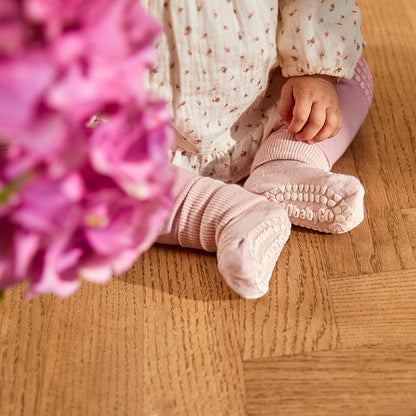 GoBabyGo Crawling Tights with Grips, Navy Blue