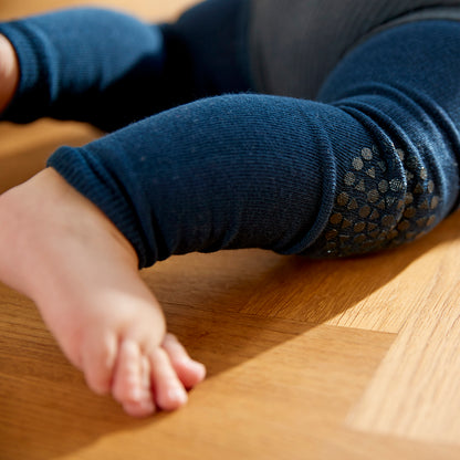 GoBabyGo Crawling Leggings with Grip Dots, Soft Pink