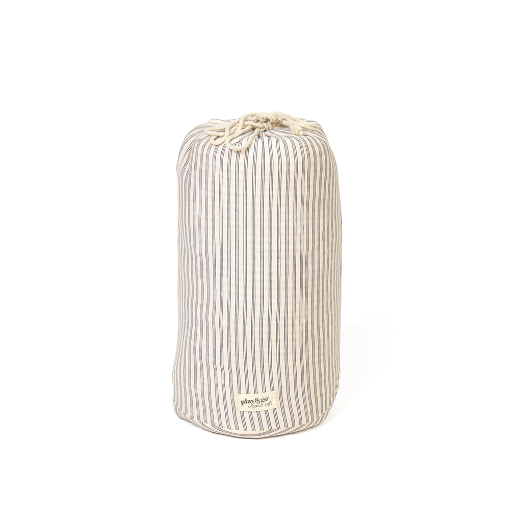 Play&amp;Go 2-in-1 Baby Blanket, Organic - Stripes Blue