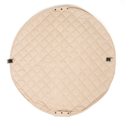 Play&amp;Go 2-in-1 Baby Blanket, Organic - Stripes Brown