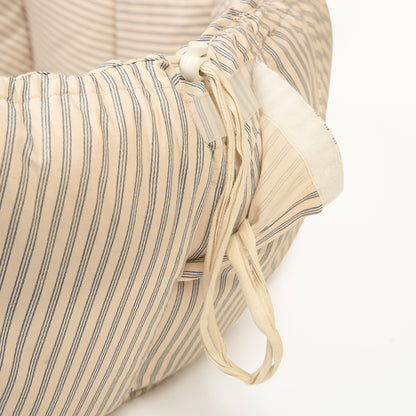 Play&amp;Go Bloom, Three-in-One Baby Blanket, Organic - Stripes Blue