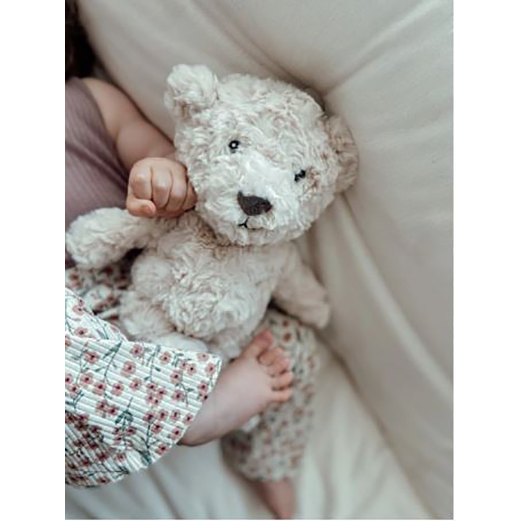 Flow Amsterdam Plush Night Light with Rechargeable Battery, Lou Teddy Bear - Beige