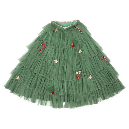 Meri Meri Costume, Christmas Tree Cape with Headband