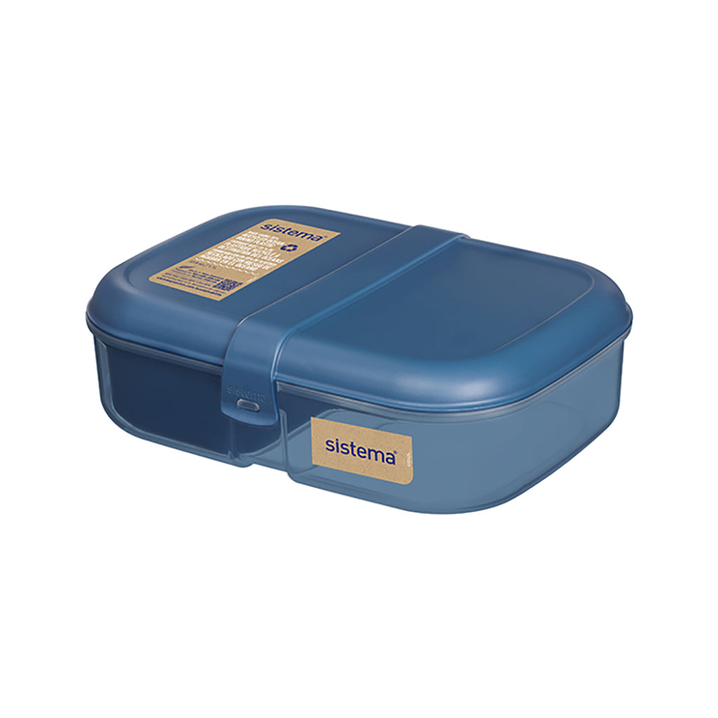 Sistema Ribbon Lunch To Go Food Container, 1.1 L - Mountain Blue