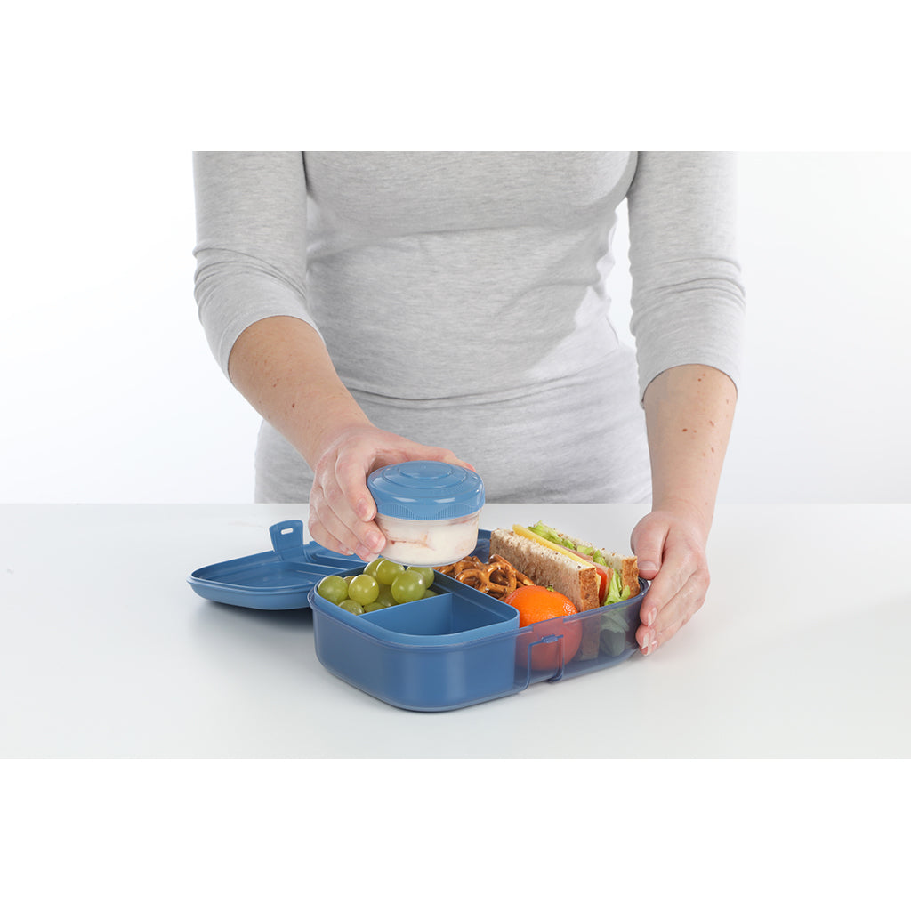 Sistema Ribbon Lunch To Go Food Container, 1.1 L - Mountain Blue